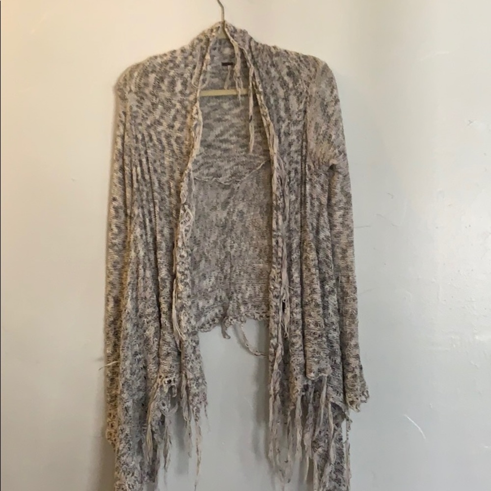 Free People Crochet Cardigan
